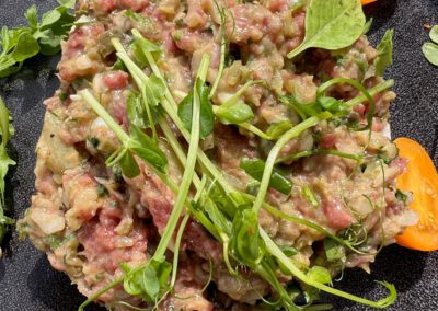 The famous Steak Tartare, a regional specialty