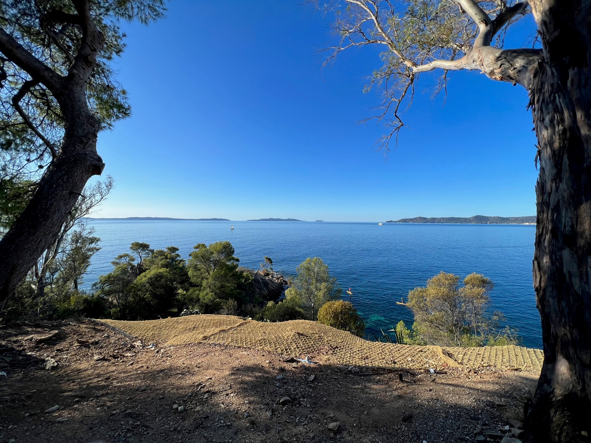 Sea view on the islands Îles d'Or