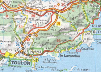 Map holiday home Bormes-les-Mimosas Le Lavandou
